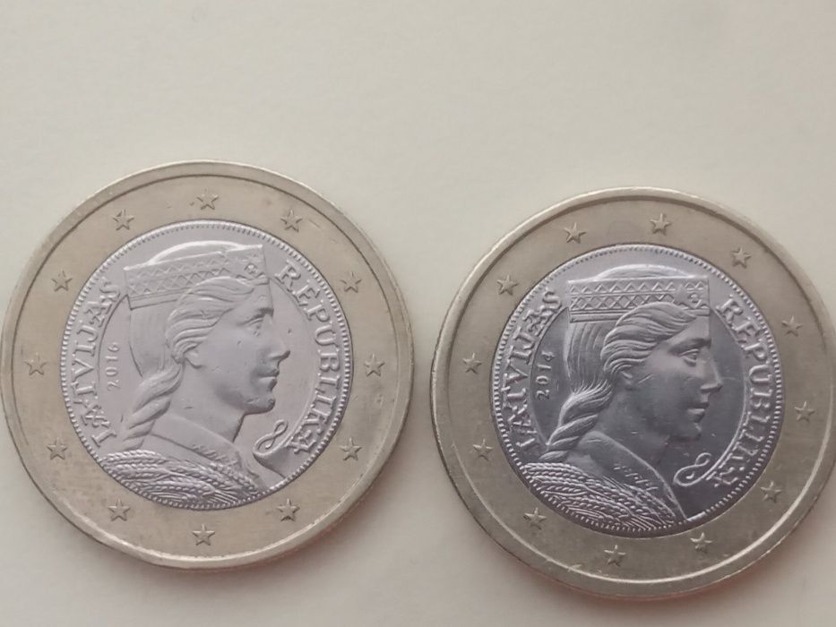 Монета 1Евро, 1Євро,2 євро 1998-2019р..1Euro,2 Euro 1-50 евроцент