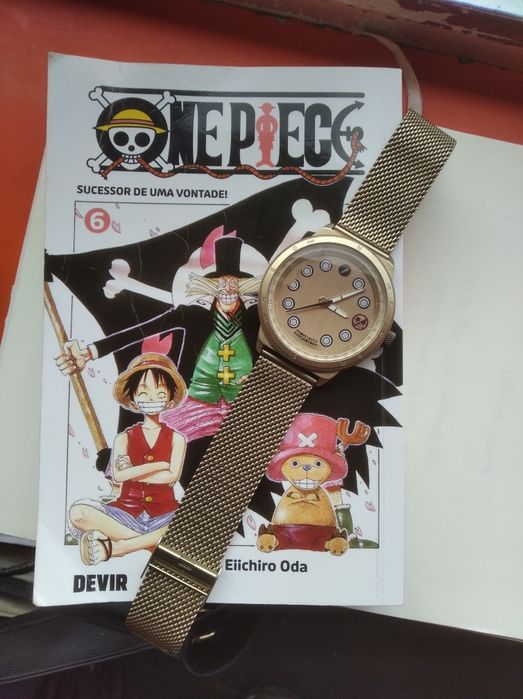 OnePiece relógio edição limitada da marca ChiliBeans novo com livro
