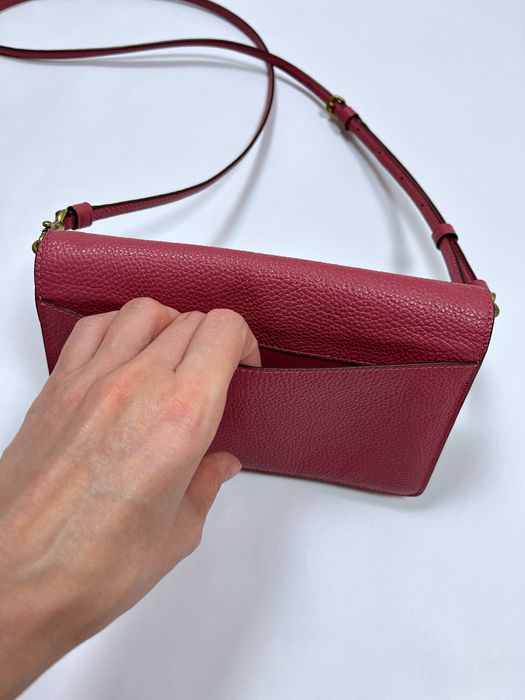 Шкіряна кожана сумка через плече крос-боді Coach оригінал