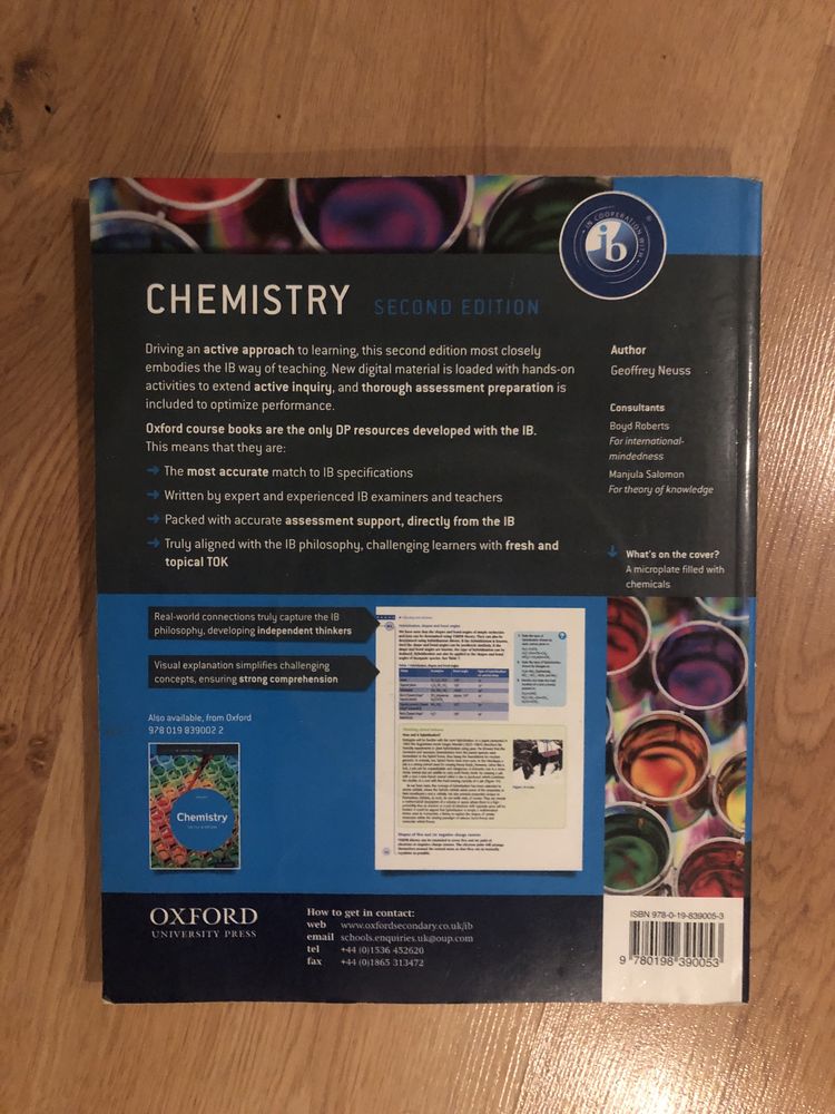 Chemistry IB, Oxford, 2nd edition