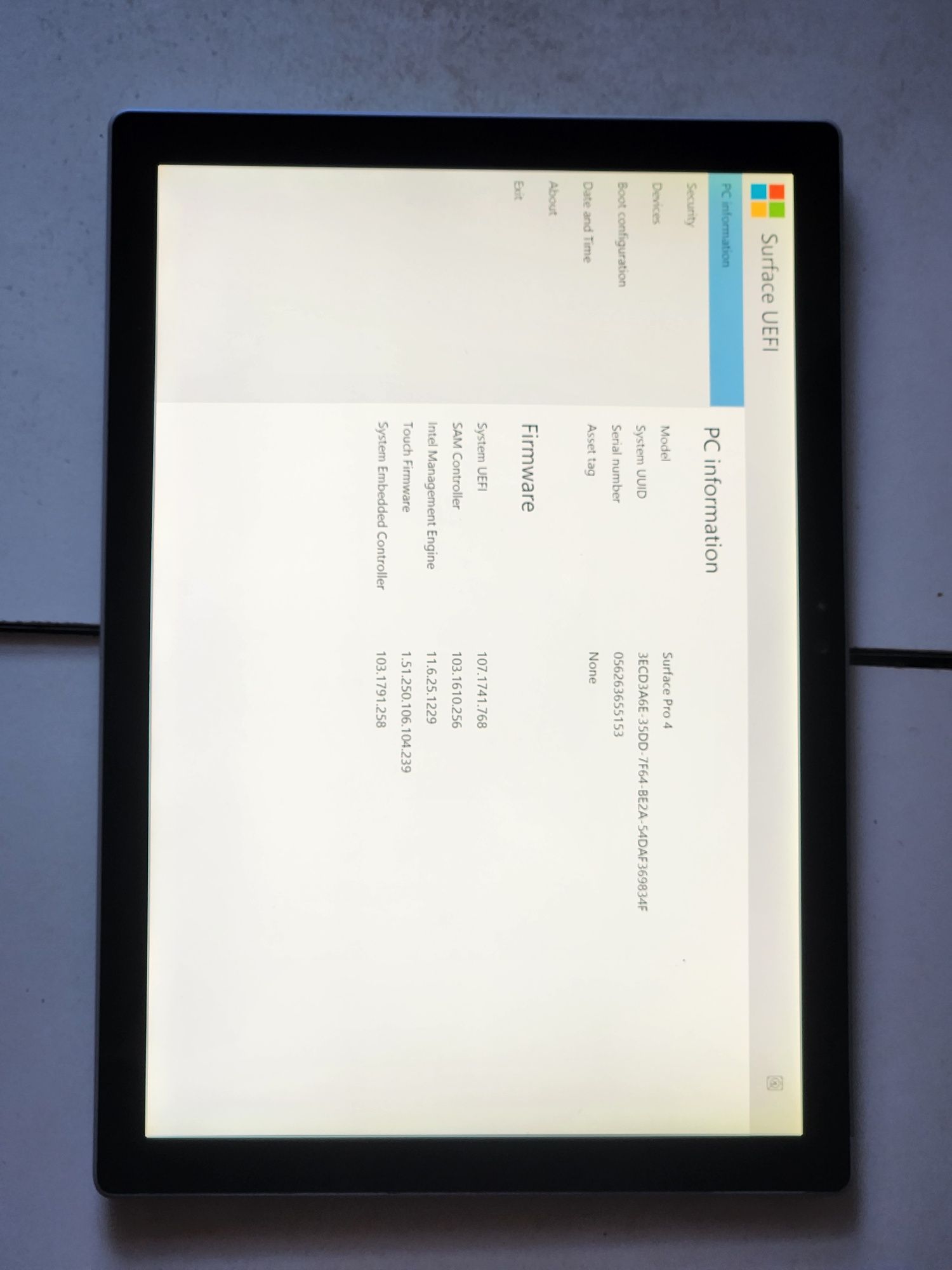 Microsoft Surface Pro 4
