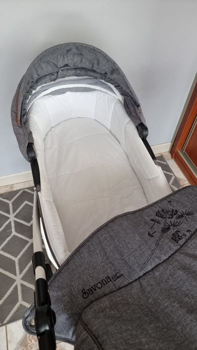 Wózek gondola, spacerówka, fotelik z bazą 3w1 4w1 Coletto Savona Decor