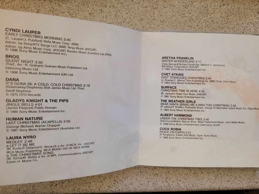 CD Świąteczne melodie Promo 2001 Masterfoods
