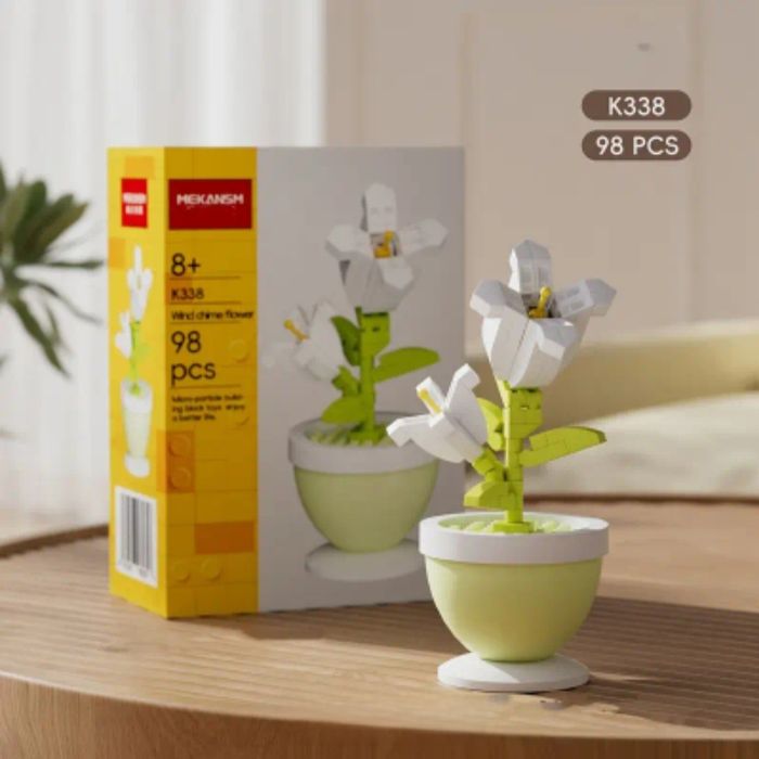 Креативні 3D блоки Lego, лего “Квітковий горщик” – ідеальний подарунок