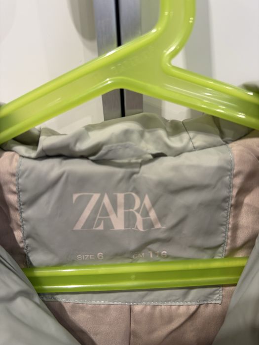 Зимова куртка пальто Zara пуховик 116 розмір