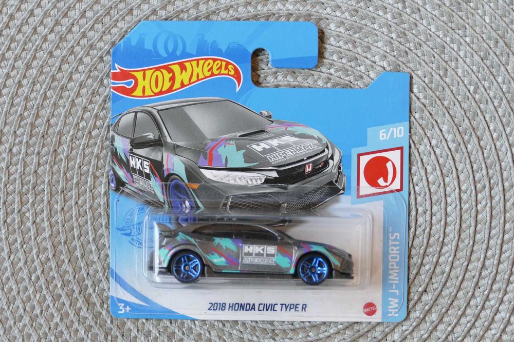 Hot Wheels autko "Resorak" 2018 HONDA CIVIC TYPE R edycja 2021r.
