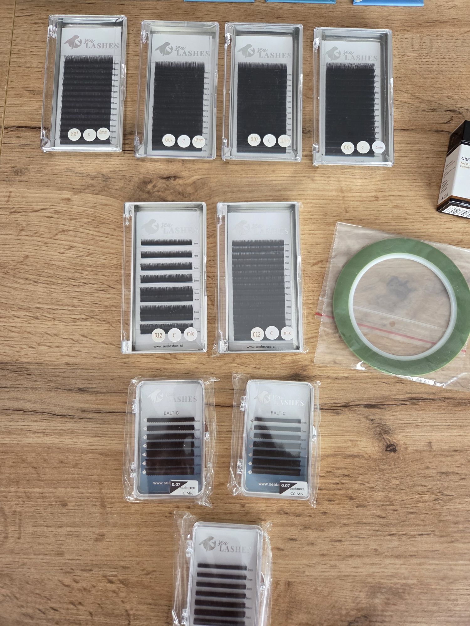 Zestaw do przedłużania rzęs – Sea Lashes + klej Noble Lashes + Marker