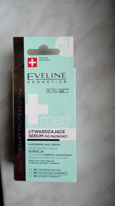 Utwardzające serum do paznokci - Eveline Cosmetics Nail Therapy MED+