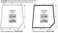 szyba do  Massey Ferguson 6100    8100 - S 96  S 97  S 98  S 99