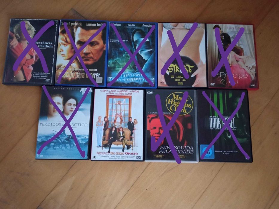 Venda de filmes 0,50€ cada.