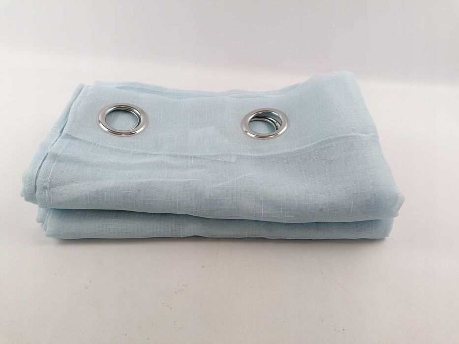 MIULEE Zestaw zasłon zasłony oczka jasnoniebieskie