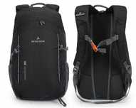 Plecak Bergson Vestfold 25l | Lekki Wygodny Wentylowany | Czarny
