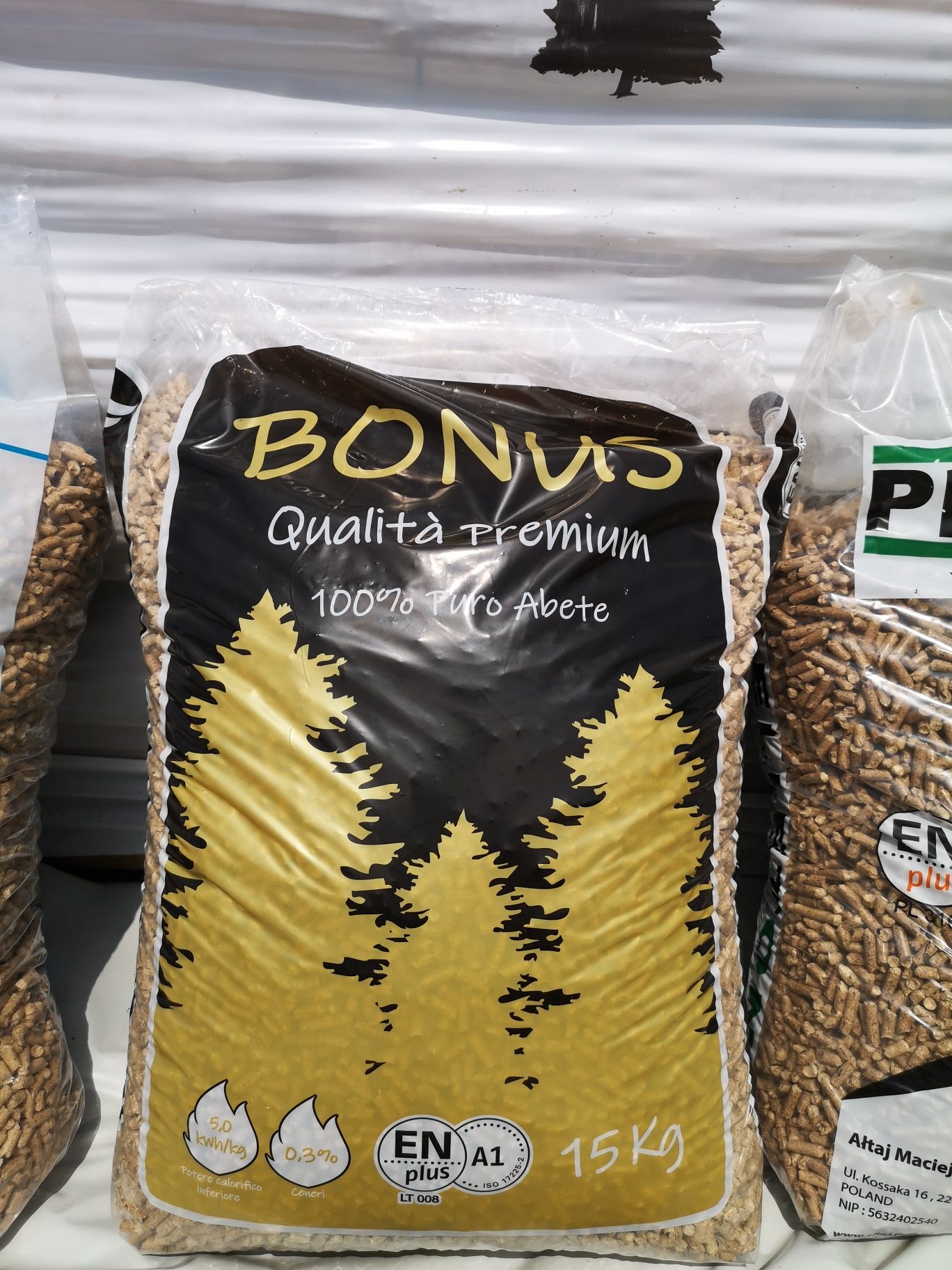 Pellet drzewny BONUS ENplus A1 DINplus 1050kg dostępny od ręki dostaw