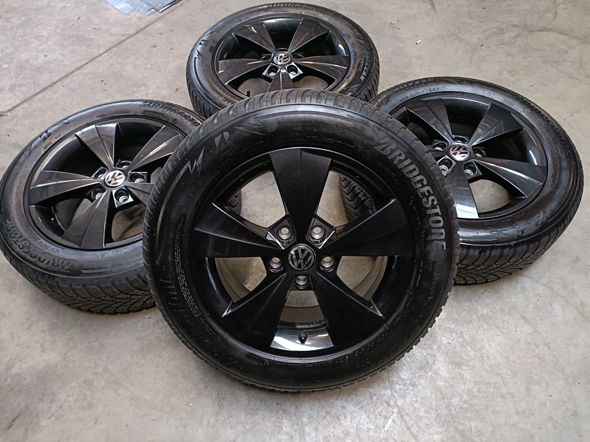 Kola zimowe Alufelgi VW 16 cali 5x112 Golf Jetta Caddy, Seat