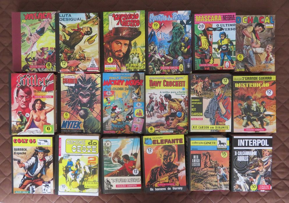 COLEÇÕES completas com Capas ou só Capas para BD (desde 25€/cada)