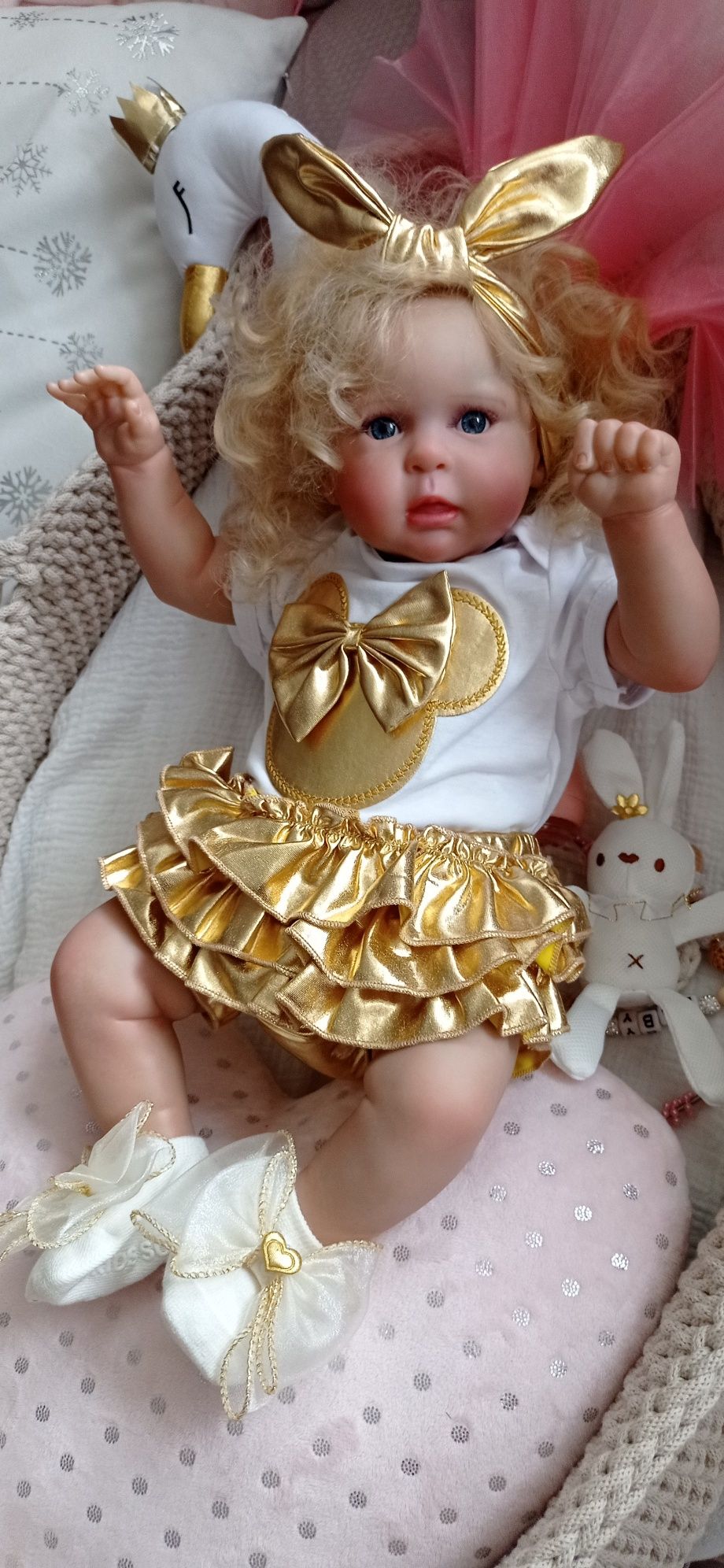 Lalka w typie reborn Duża wyprawka Piękna