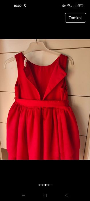 H&M ubranka świąteczne dla dziewczynki 110/116