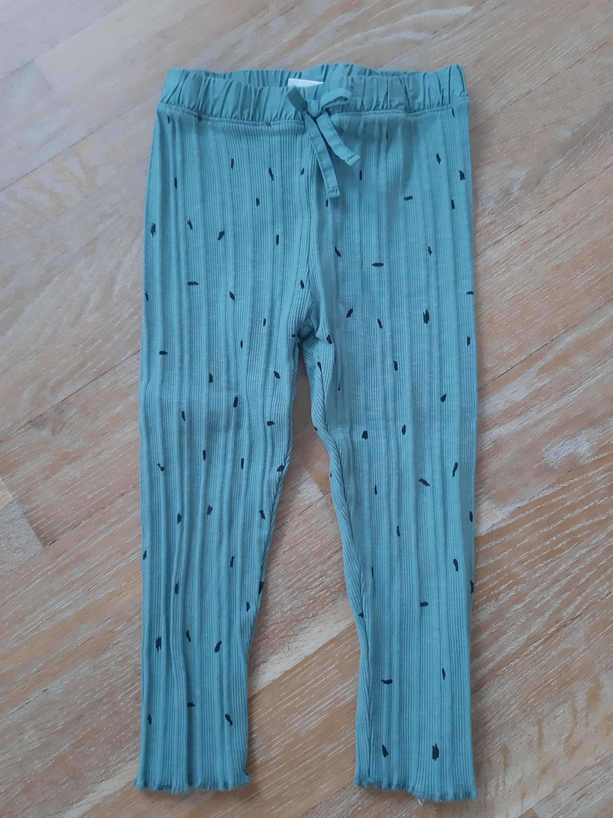 ZARA Spodnie legi legginsy x2 r.98