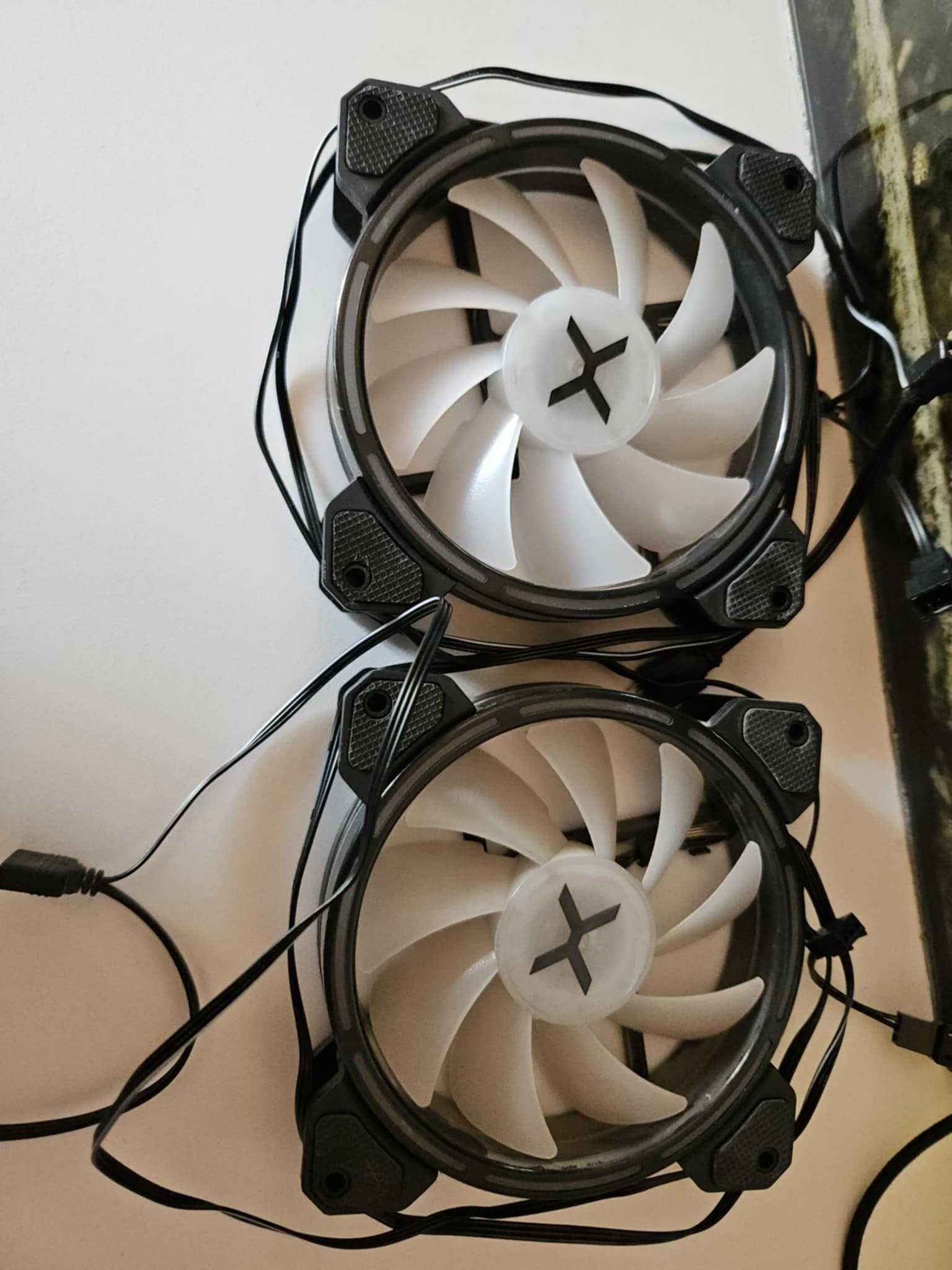 Wentylatory krux lunar argb kit 2x120