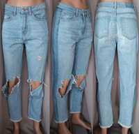 Calliope denim джинси гранж жіночі рвані високі