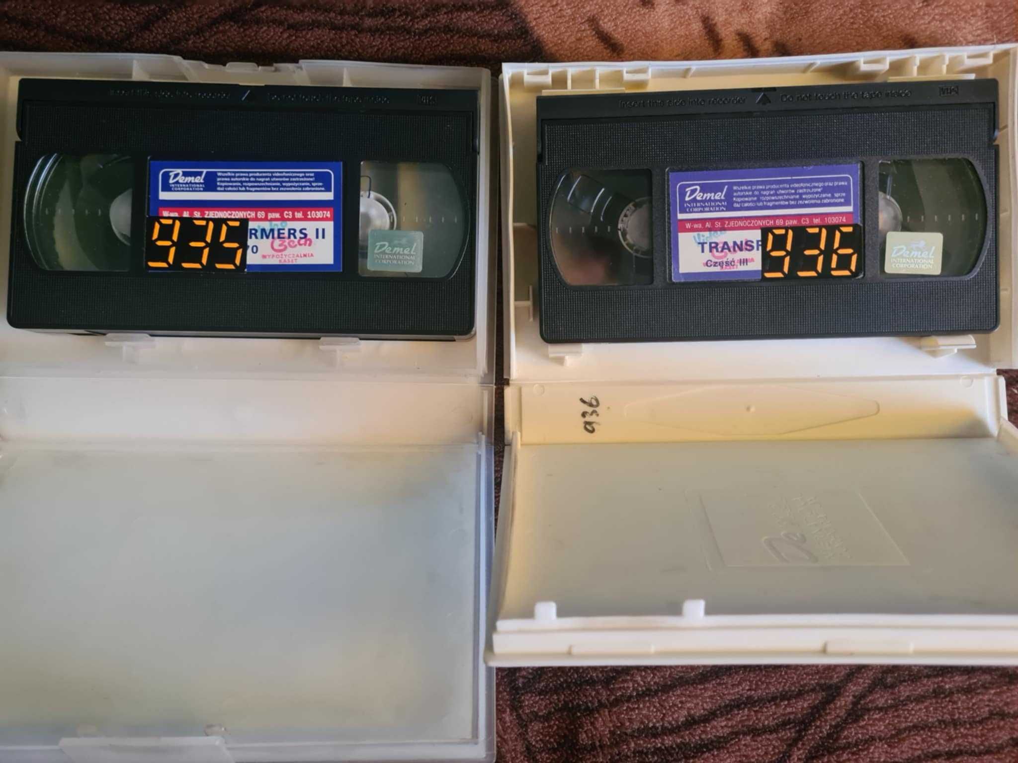 2 kasety VHS TRANSFORMERS - unikat - stan BDB