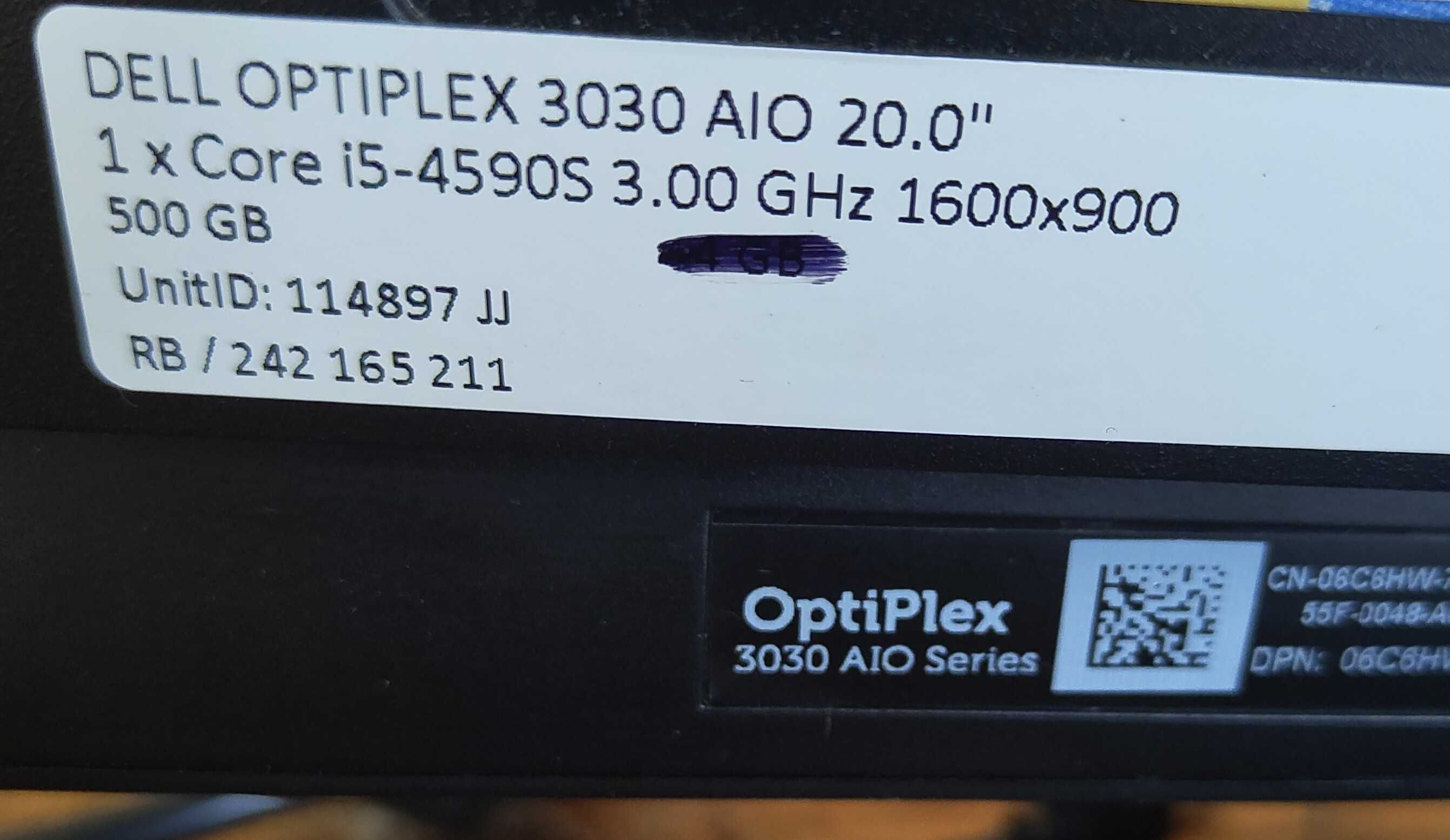 Komputer AIO Dell 3030 20' Linux