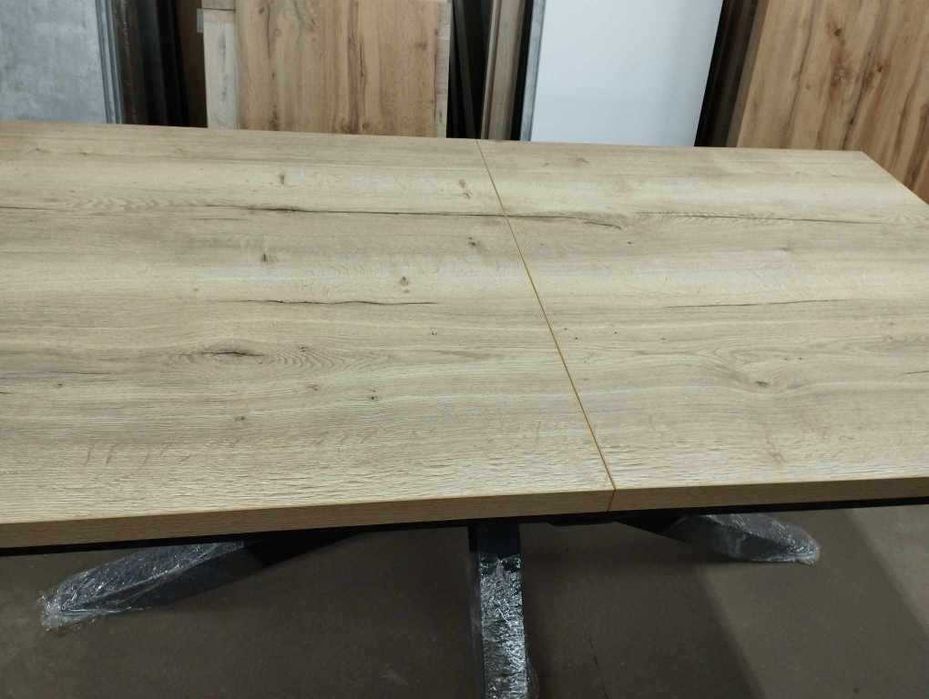 Stół rozkładany do salonu jadalni Loft PAJĄK v2 rozmiar 170-235/90 dąb