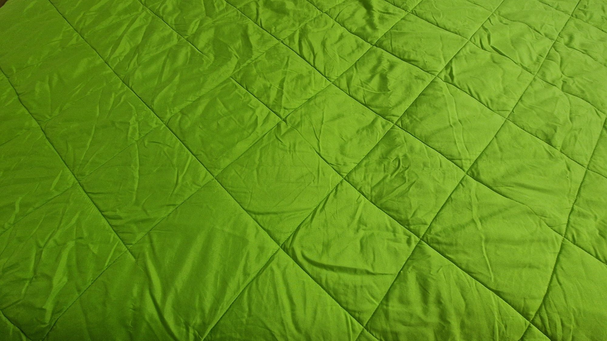 Edredão 2 faces azul/verde pistache 240 cm x 260 cm