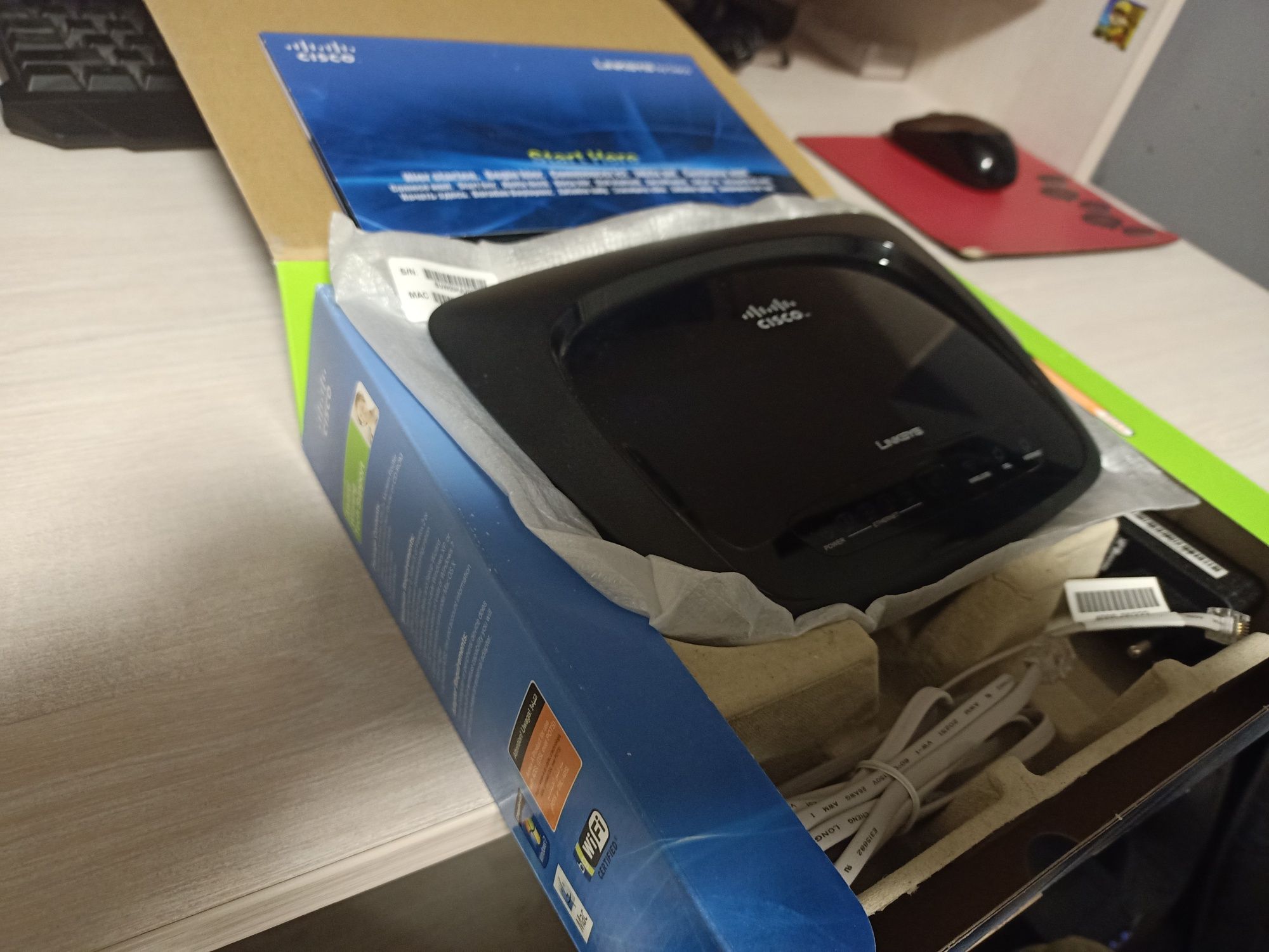 Adsl2+ wi-fi роутер WAG120N Linksys by Cisco