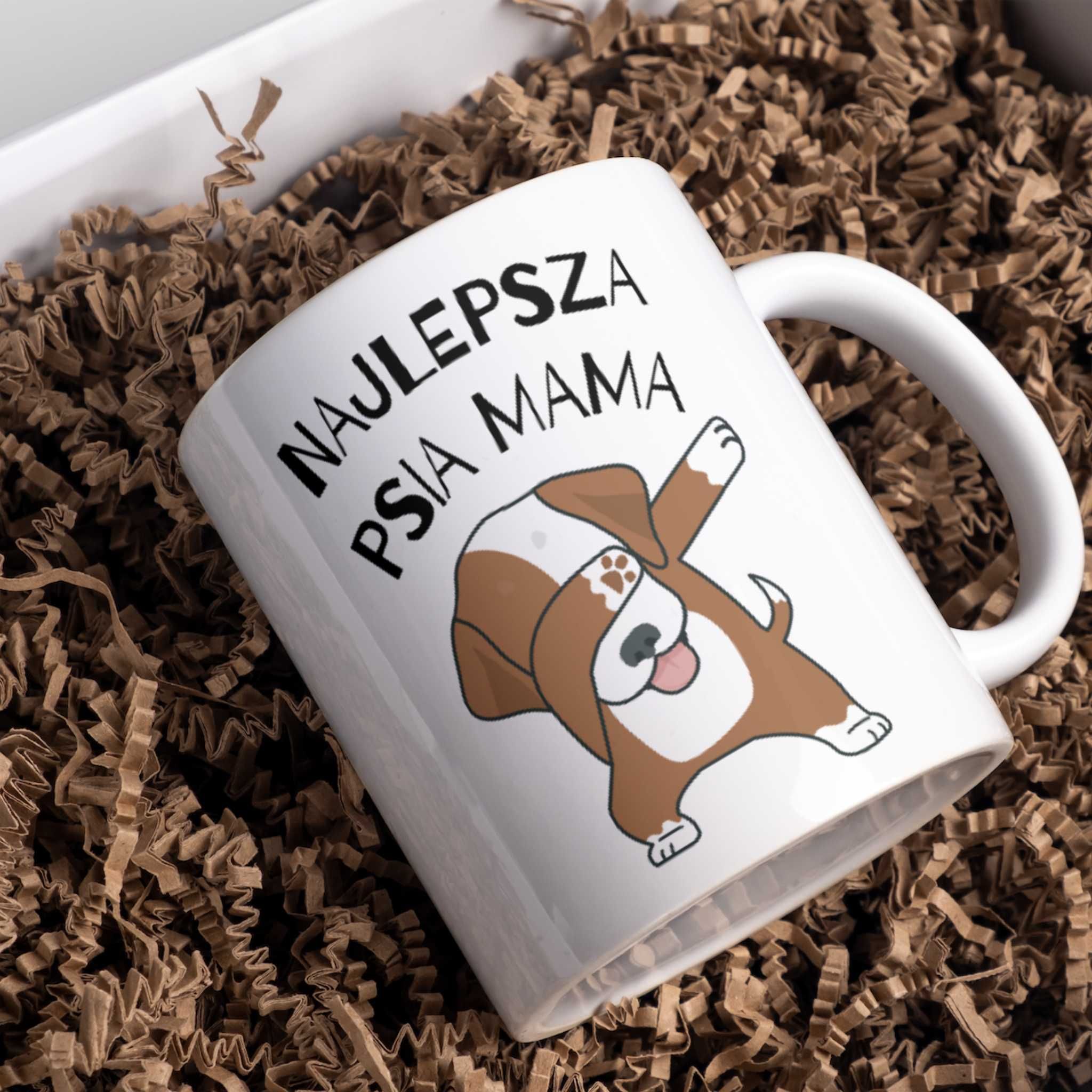 Kubek dla psiej właścicielki - najlepsza psia mama - dwustronny