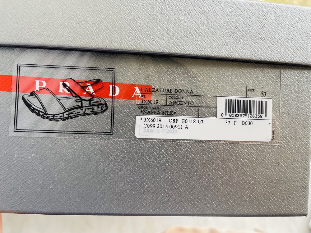 Продам босоножки Prada, размер 37. 7800 грн