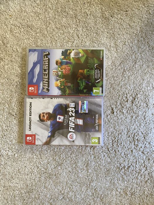Nintendo switch V1 usada com jogos (fifa 23 e minecraft) e comando pro