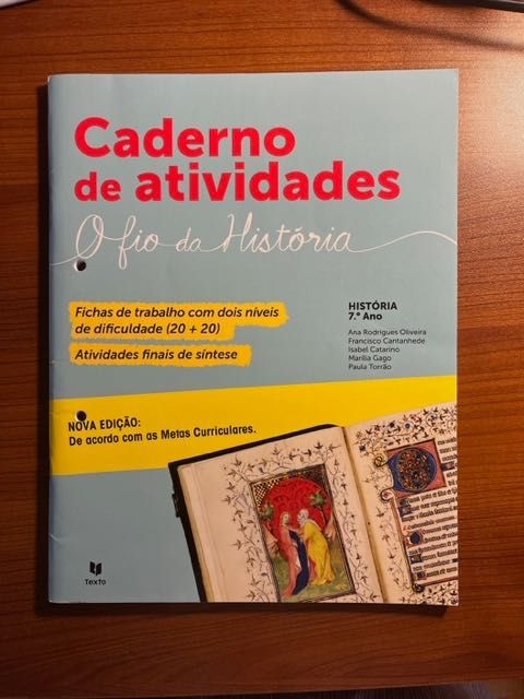 Livro de atividades (2 livros) de história 7º ano - O fio da História