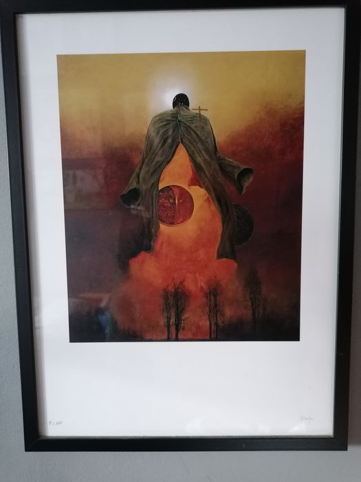 Zdzisław Beksiński - AB76 - inkografia + certyfikat