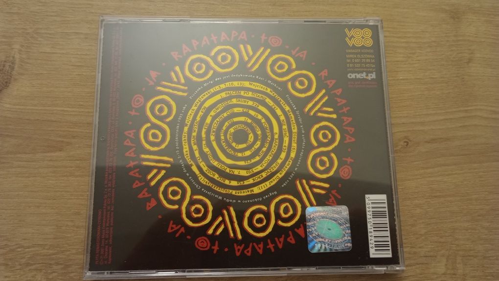 Voo Voo - Rapatapa To Ja CD KOLEKCJONERSKIE WYDANIE 2001 rok!!!