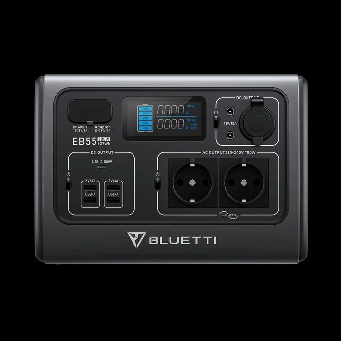 BLUETTI PowerOak EB55 Portable Power Station | 700W 537Wh