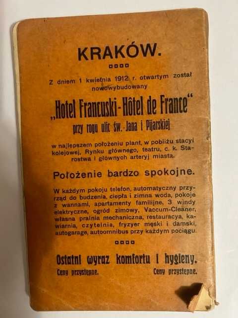 J. Jezierski. Przewodnik po Krakowie 1913