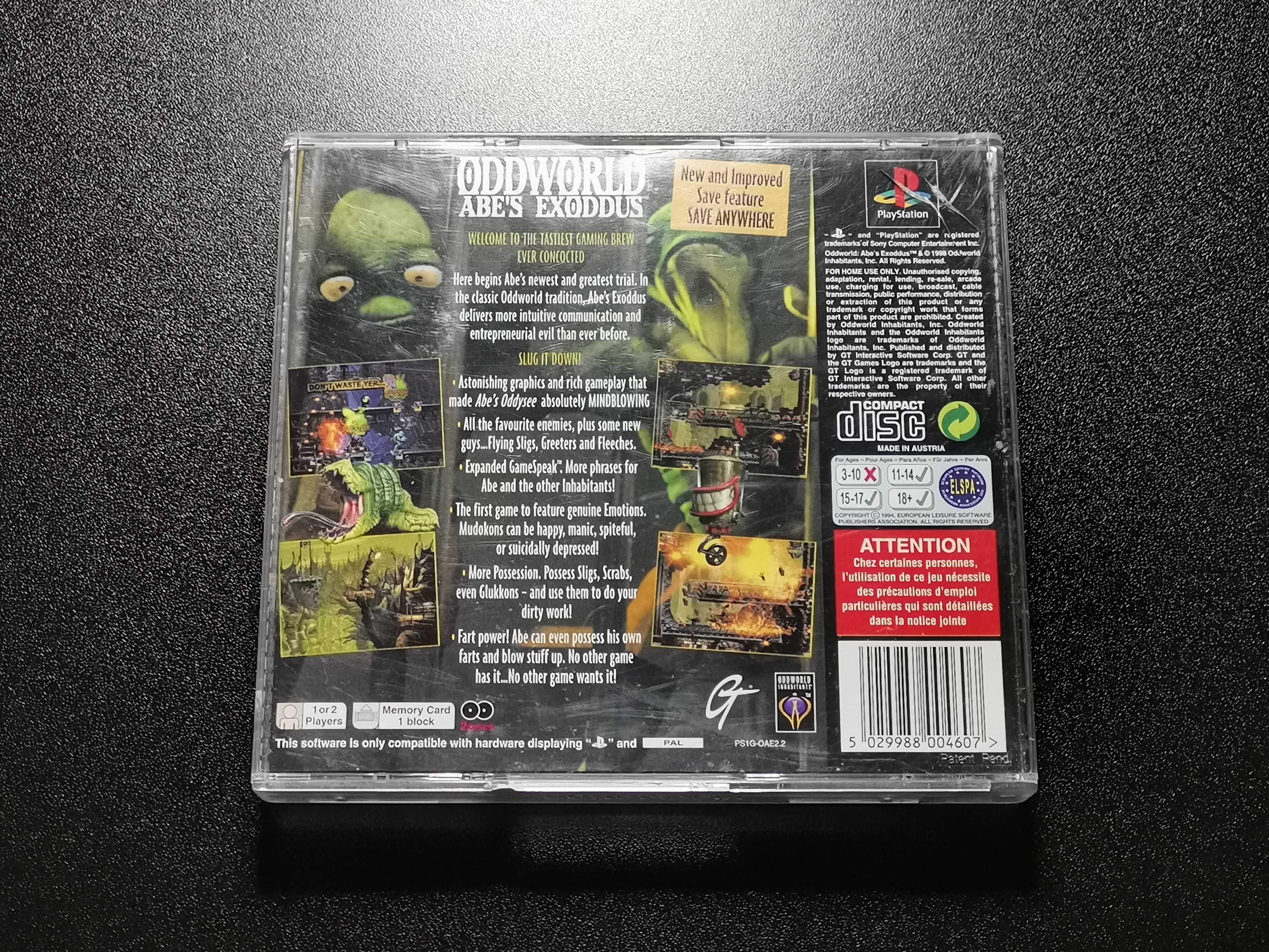 PlayStation Oddworld: Abe's Exoddus