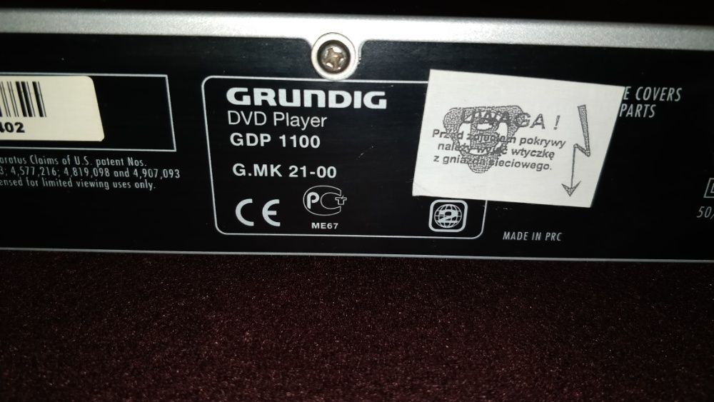 DVD Player Grunding GDP 1100