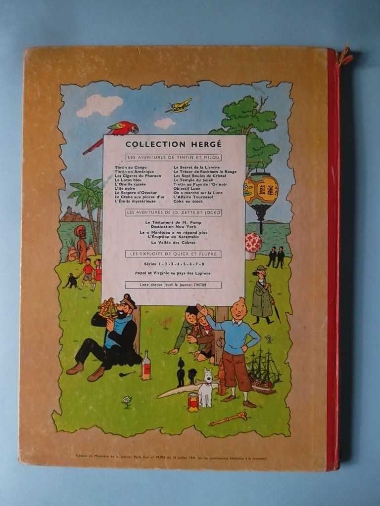 HERGÉ - Le Stratonef H22 - Partes 1 e 2 - Ed. Casterman 1958/59