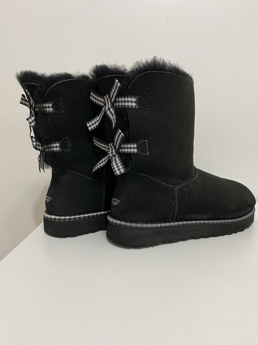 Ugg 11 чорні з бантами 28см 42розмір