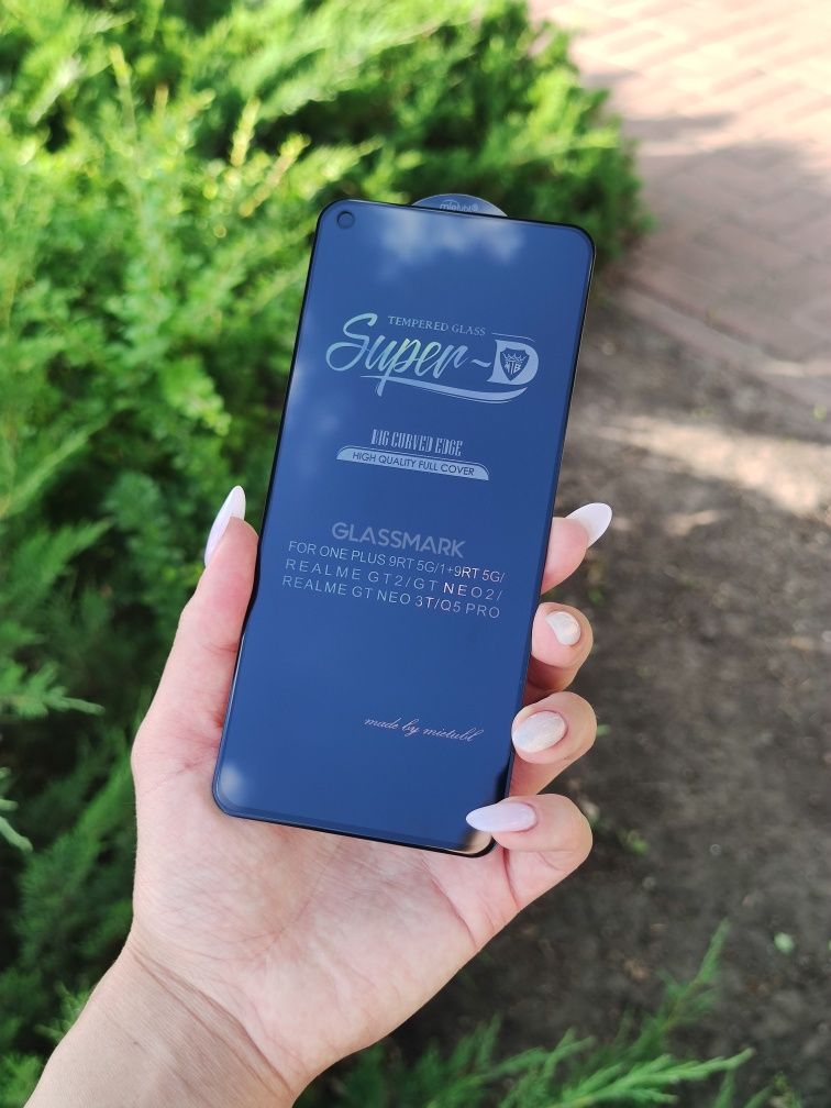 Захисне скло One Plus 9RT защитное стекло супер д Realme GT2
