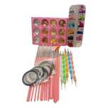 zestaw do manicure 15 pędzli