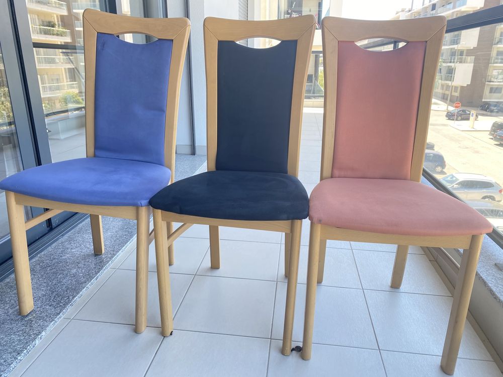 Cadeiras multicolor