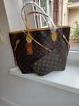 Louis Vuitton lv neverfull PM shopper z poszetka