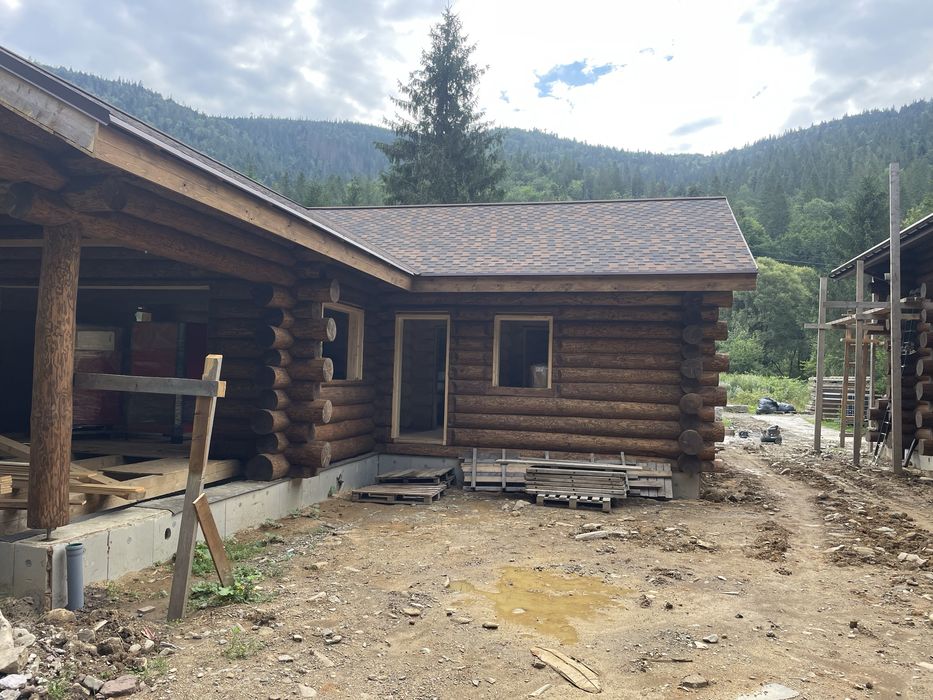 Дикий зруб, будинки з дикого зрубу, будинок з дерева