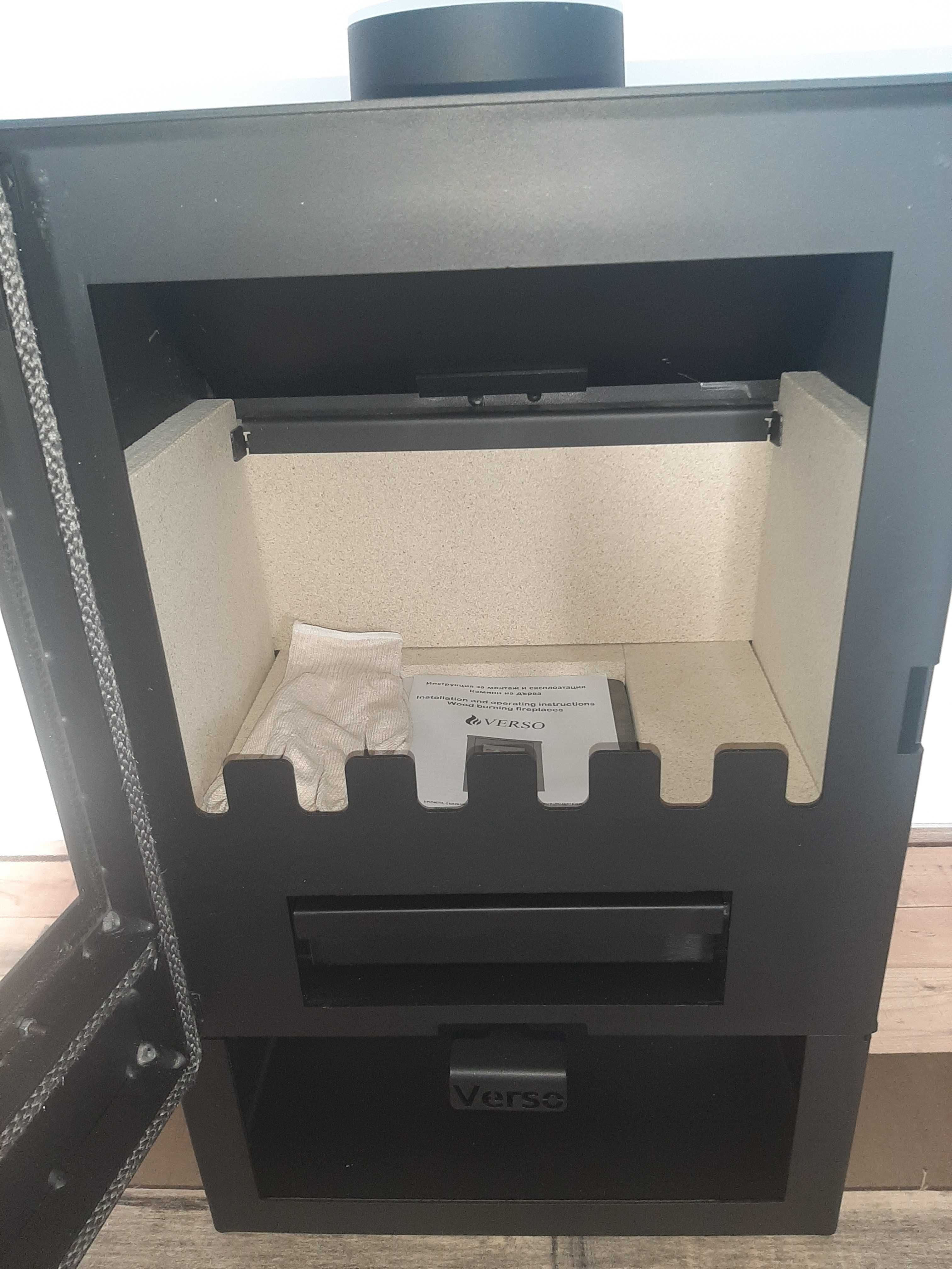 Piec Kominek koza wolnostojący VERSO 3 Nowoczesny A+