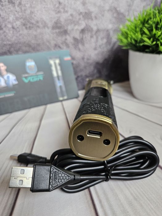 Тример Vgr 296 триммер для бороди металевий трімер гоління