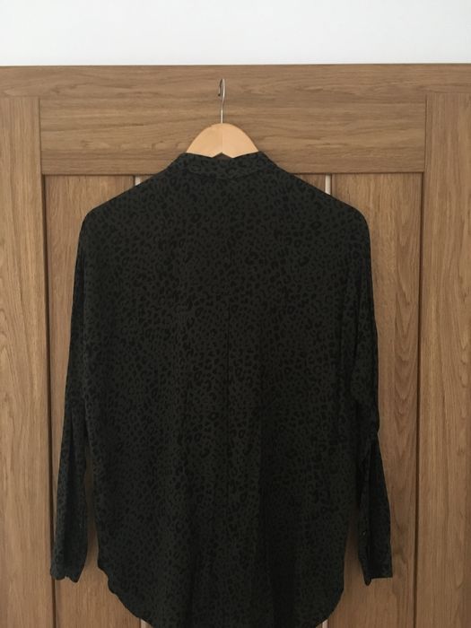 Koszula z wiązaniem khaki Zara r.M