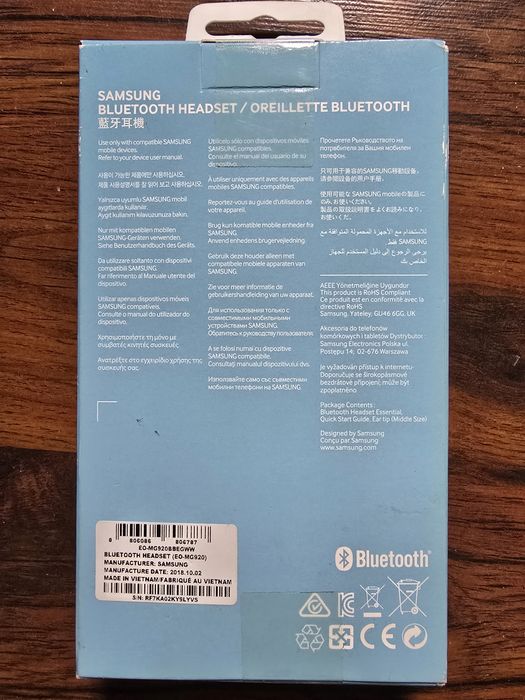 Zestaw sluchawkowy samsung